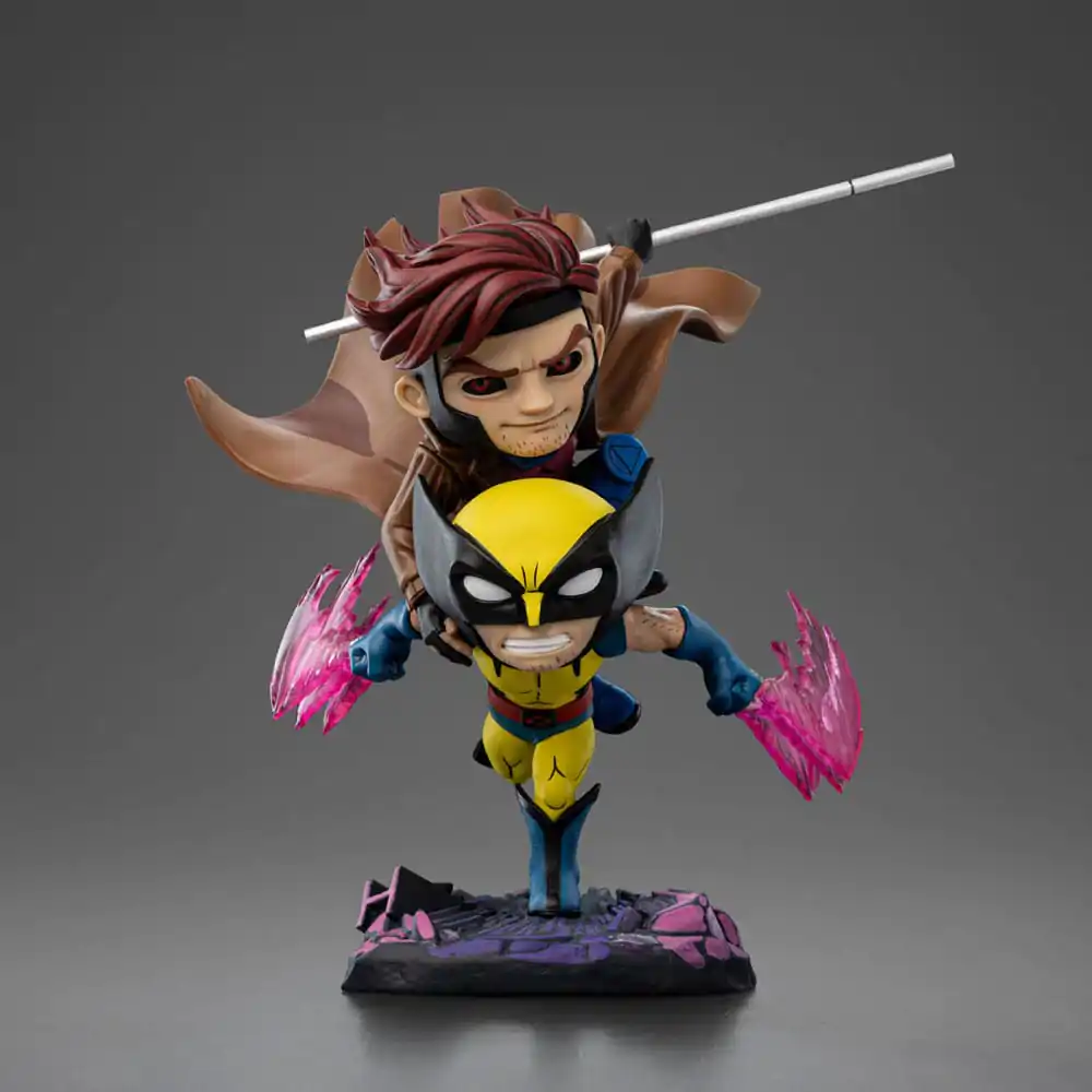 X-Men 97 Mini Co. figurină PVC Gambit și Wolverine 23 cm poza produsului