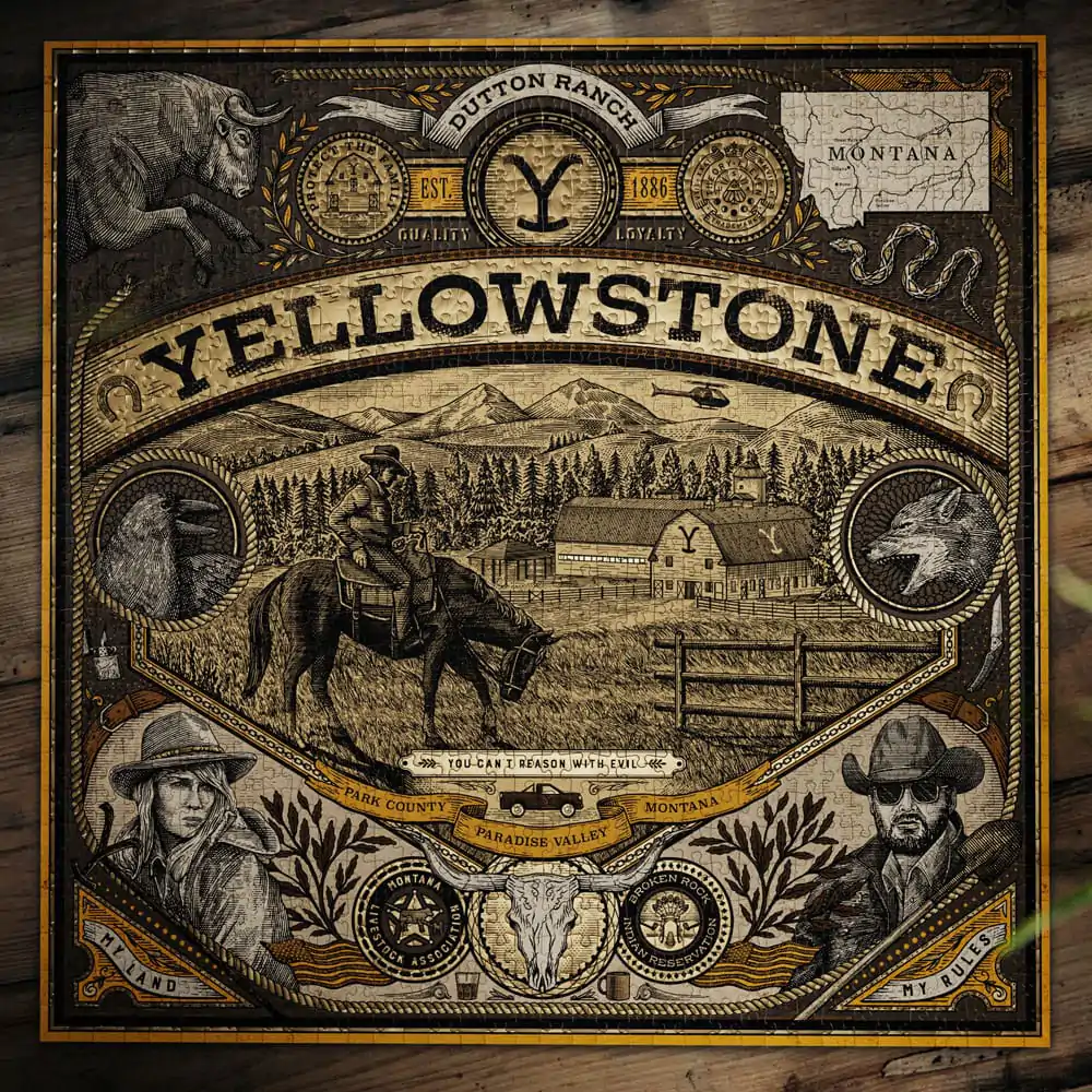 Yellowstone puzzle multi-dimensional (1000 de piese) poza produsului