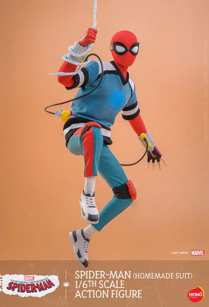 Figurină de acțiune 1/6 Spider-Man (Costum Homemade) 29 cm poza produsului