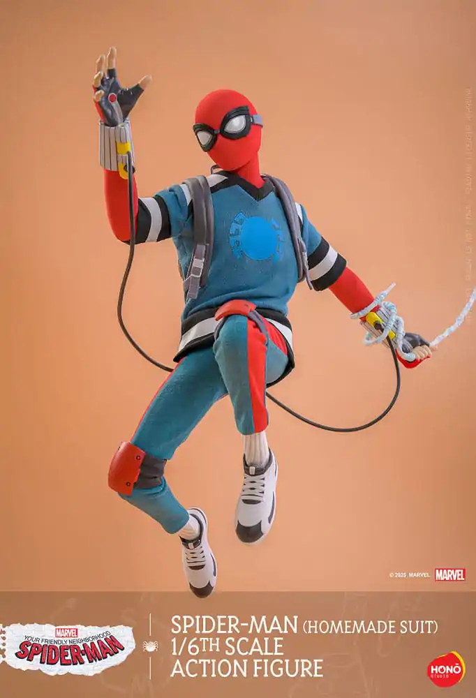 Figurină de acțiune 1/6 Spider-Man (Costum Homemade) 29 cm poza produsului