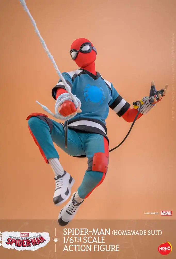 Figurină de acțiune 1/6 Spider-Man (Costum Homemade) 29 cm poza produsului