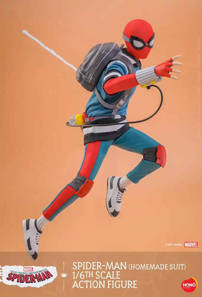 Figurină de acțiune 1/6 Spider-Man (Costum Homemade) 29 cm poza produsului