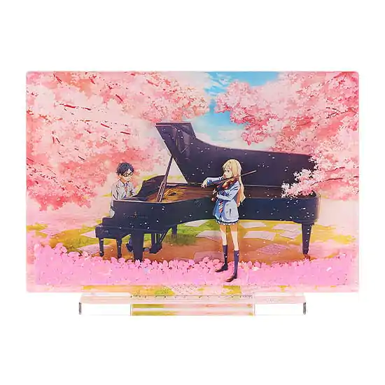 Your Lie in April Suport Acrilic cu Sclipici 9 cm poza produsului