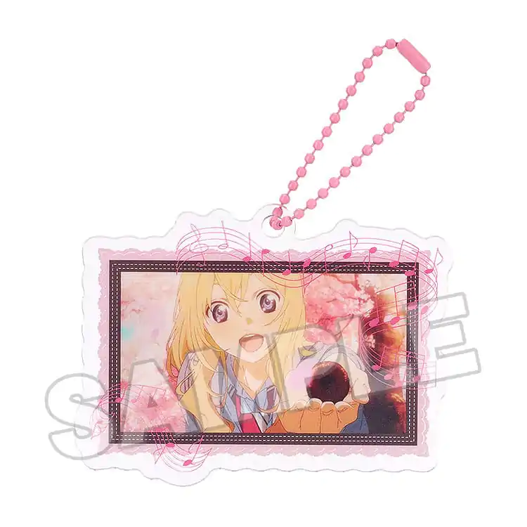 Breloc acrilic anime scena Your Lie in April A 8 cm poza produsului