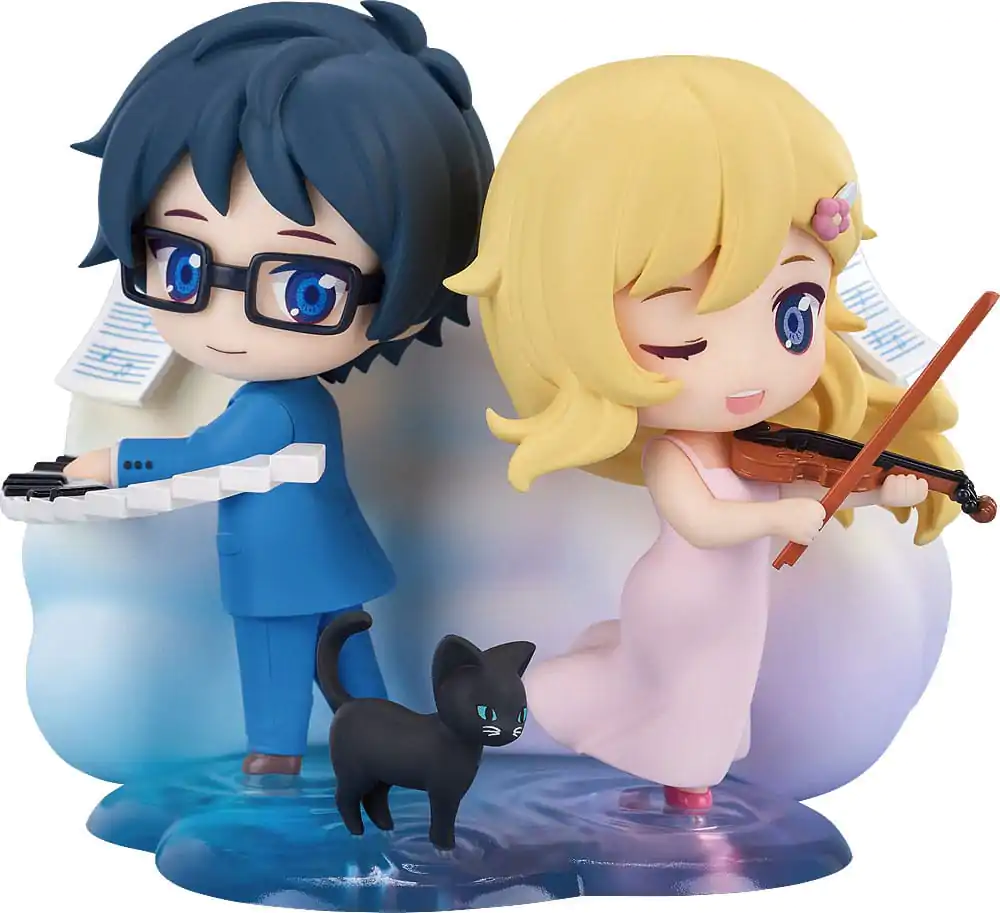 Set Mini Figurine 2 piese Your Lie in April Kaori Miyazono & Kosei Arima 9 cm poza produsului