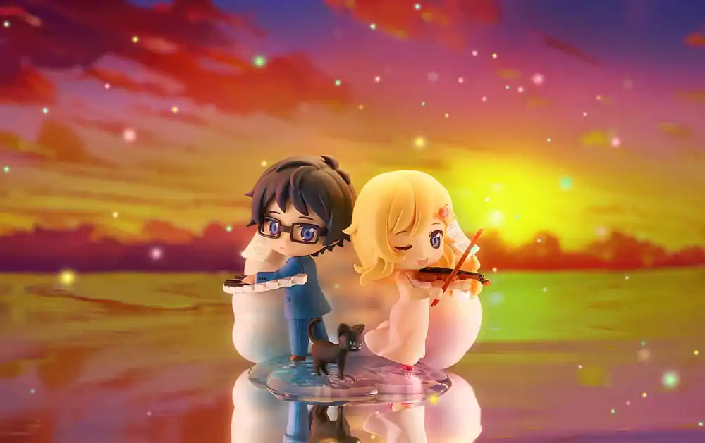 Set Mini Figurine 2 piese Your Lie in April Kaori Miyazono & Kosei Arima 9 cm poza produsului