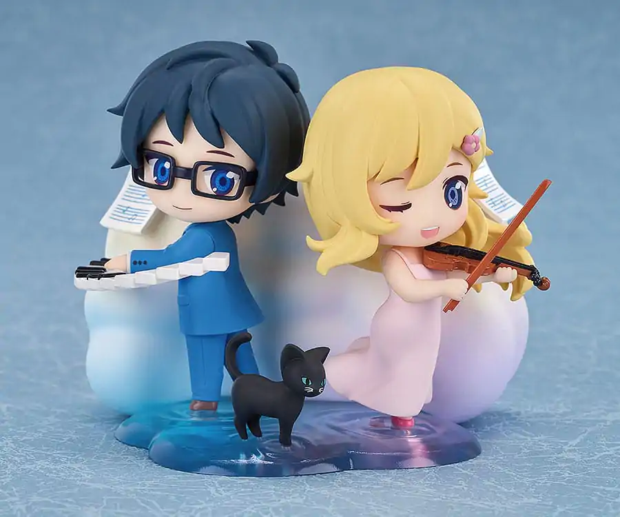 Set Mini Figurine 2 piese Your Lie in April Kaori Miyazono & Kosei Arima 9 cm poza produsului