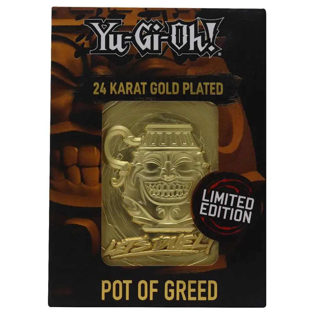 Yu-Gi-Oh! Replică Card Pot of Greed (placat cu aur) poza produsului