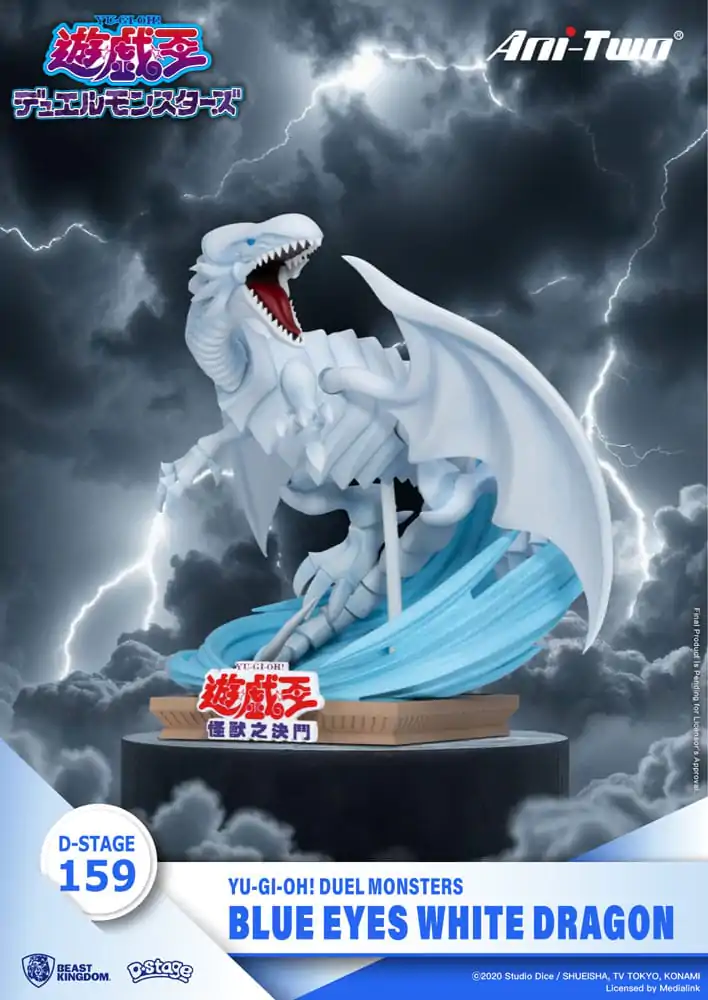 Yu-Gi-Oh! Duel Monsters D-Stage dioramă PVC Blue Eyes White Dragon 15 cm poza produsului