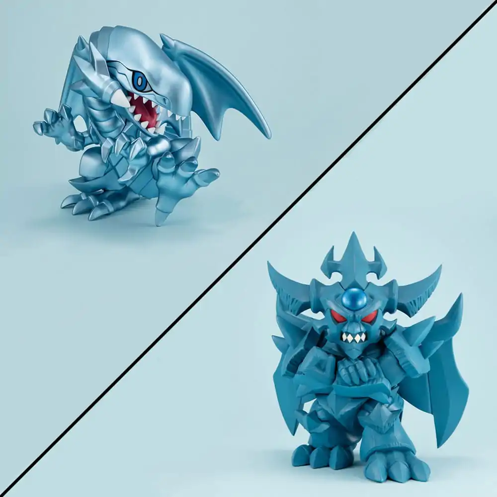 Yu-Gi-Oh! Duel Monsters Megatoon statuie PVC Blue Eyes White Dragon & Obelisk the Tormentor (cu cadou) poza produsului