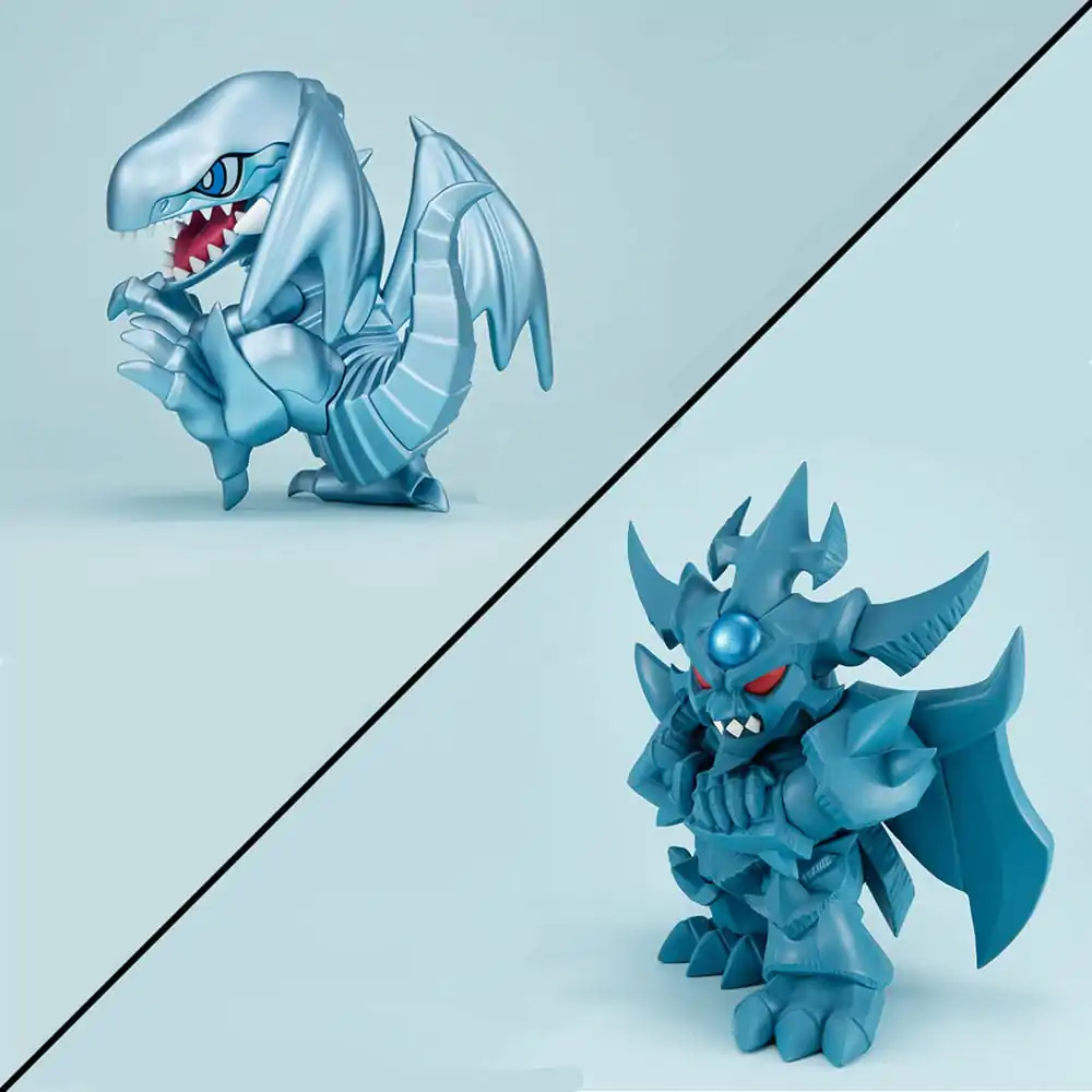 Yu-Gi-Oh! Duel Monsters Megatoon statuie PVC Blue Eyes White Dragon & Obelisk the Tormentor (cu cadou) poza produsului