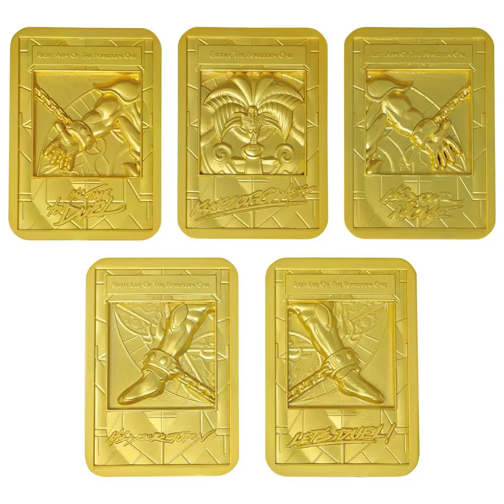 Yu-Gi-Oh! Exodia the Forbidden One Set lingouri (placat cu aur) poza produsului