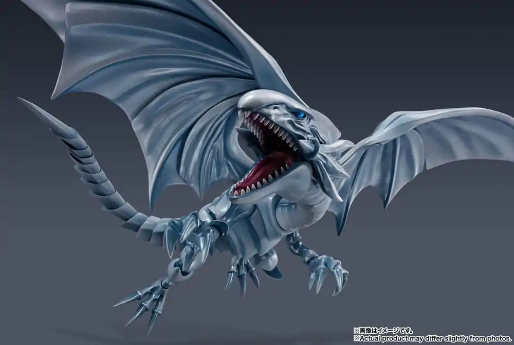 Yu-Gi-Oh! S.H. MonsterArts figurina de acțiune Blue-Eyes White Dragon 22 cm poza produsului