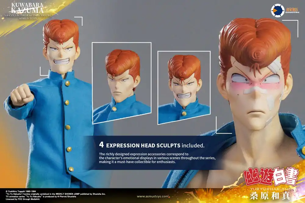 Figurină de acțiune Yu Yu Hakusho 1/6 Kazuma Kuwabara (Versiune de lux) 30 cm poza produsului