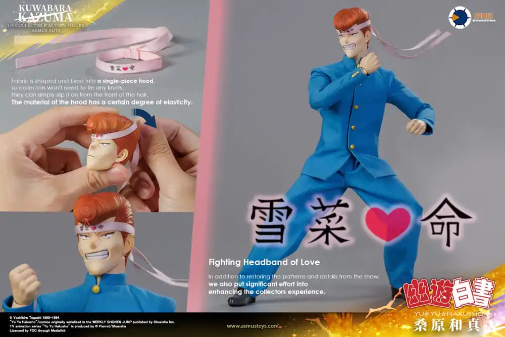 Figurină de acțiune Yu Yu Hakusho 1/6 Kazuma Kuwabara (Versiune de lux) 30 cm poza produsului