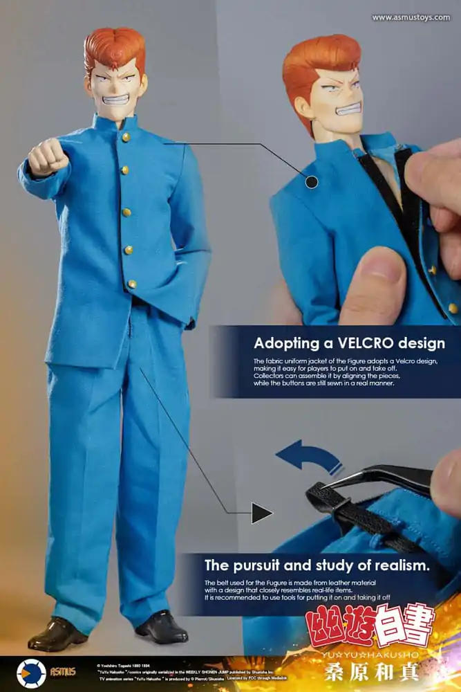 Figurină de acțiune Yu Yu Hakusho 1/6 Kazuma Kuwabara (Versiune de lux) 30 cm poza produsului