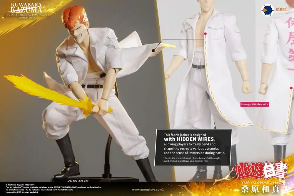 Figurină de acțiune Yu Yu Hakusho 1/6 Kazuma Kuwabara (Versiune de lux) 30 cm poza produsului