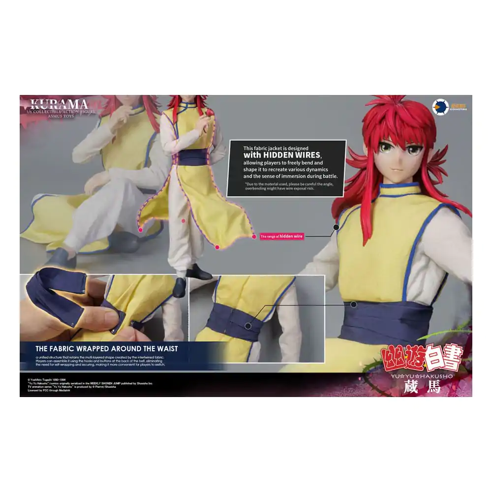 Figurină Acțiune Yu Yu Hakusho 1/6 Kurama (Ediție de Lux) 30 cm poza produsului