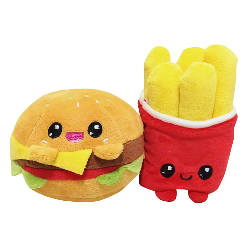 Yummis Together Figurine de plus 2 piese Burger & Cartofi prajiti in punga de take away 21 cm poza produsului