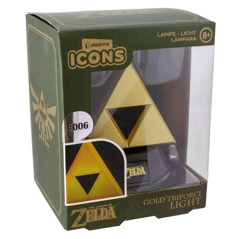 Lampa tip figurina 3D The Legend of Zelda Gold Triforce 10 cm poza produsului