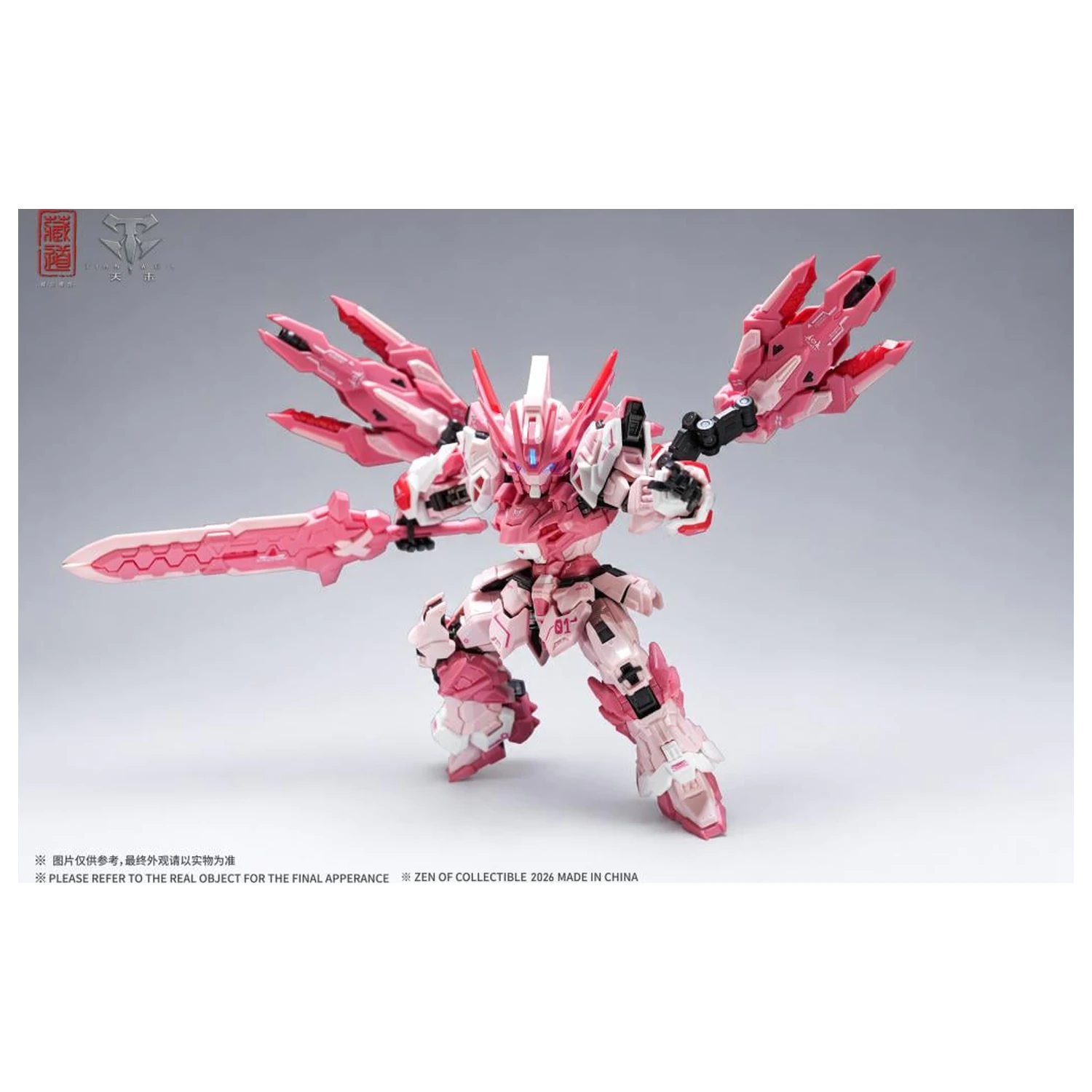 Zen of Collectible CD-TGM-01C TGM Tian Wei Pink LE Kit Model 14 cm poza produsului
