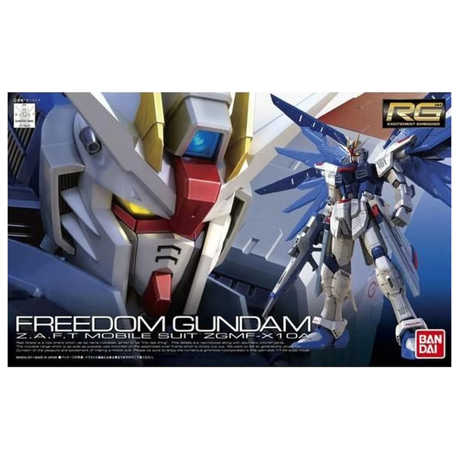 ZGMF-X10A Freedom Gundam Model kit RG 1/144 poza produsului