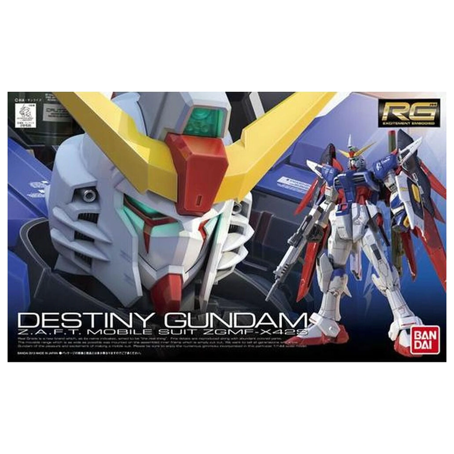 ZGMF-X42S Destiny Gundam trusa model RG 1/144 poza produsului