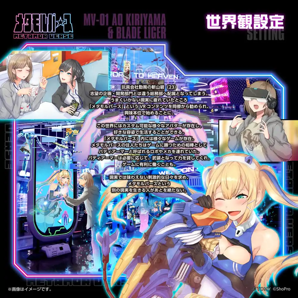 Zoids Kit de Model din Plastic 1/10 MV-01 Ao Kiriyama & Blade Liger 17 cm poza produsului