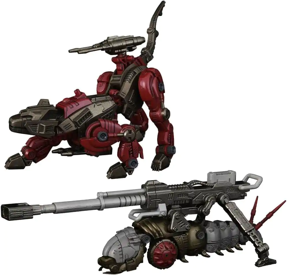 Zoids Kituri de Model Plastic Pachet de 2 1/100 RMZ-010 Canoly Molga & Hell Cat Base Guards Sets 20 centimetri poza produsului