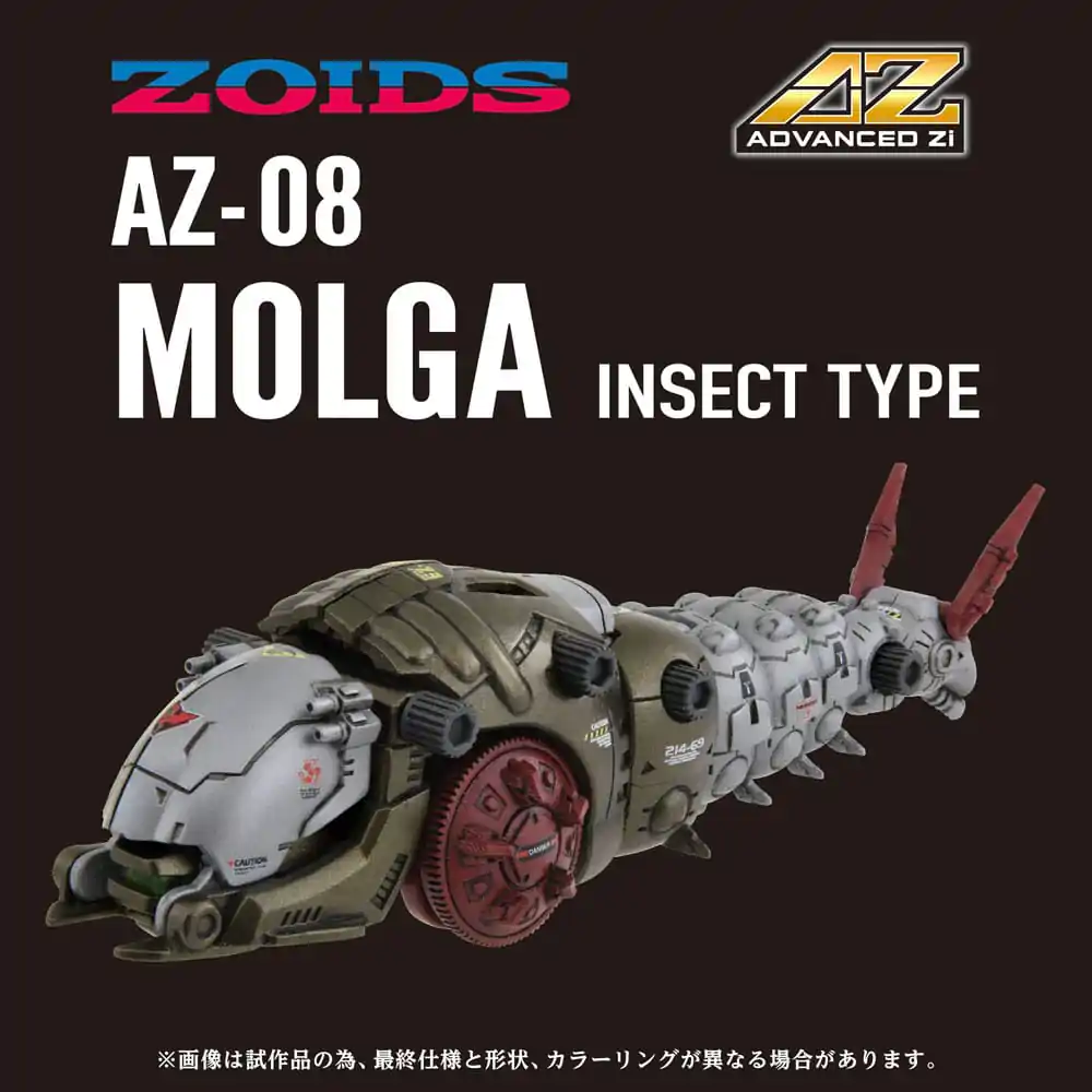 Zoids Kit Model Plastic 1/72 AZ-08 Molga 14 cm poza produsului