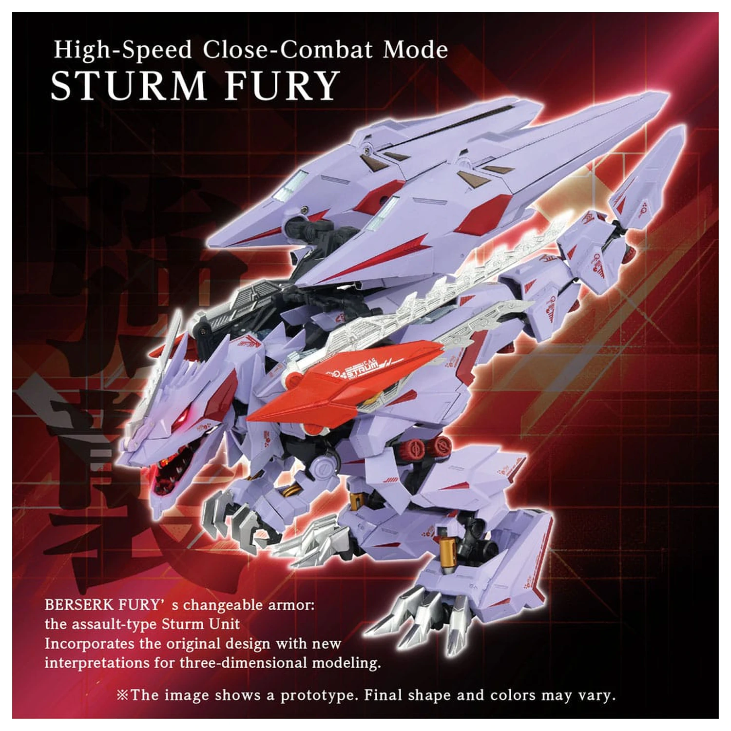 Zoids Kit de modelare Set de accesorii AM-Z01CP Berserk Fury Sturm & Jagd Unit poza produsului