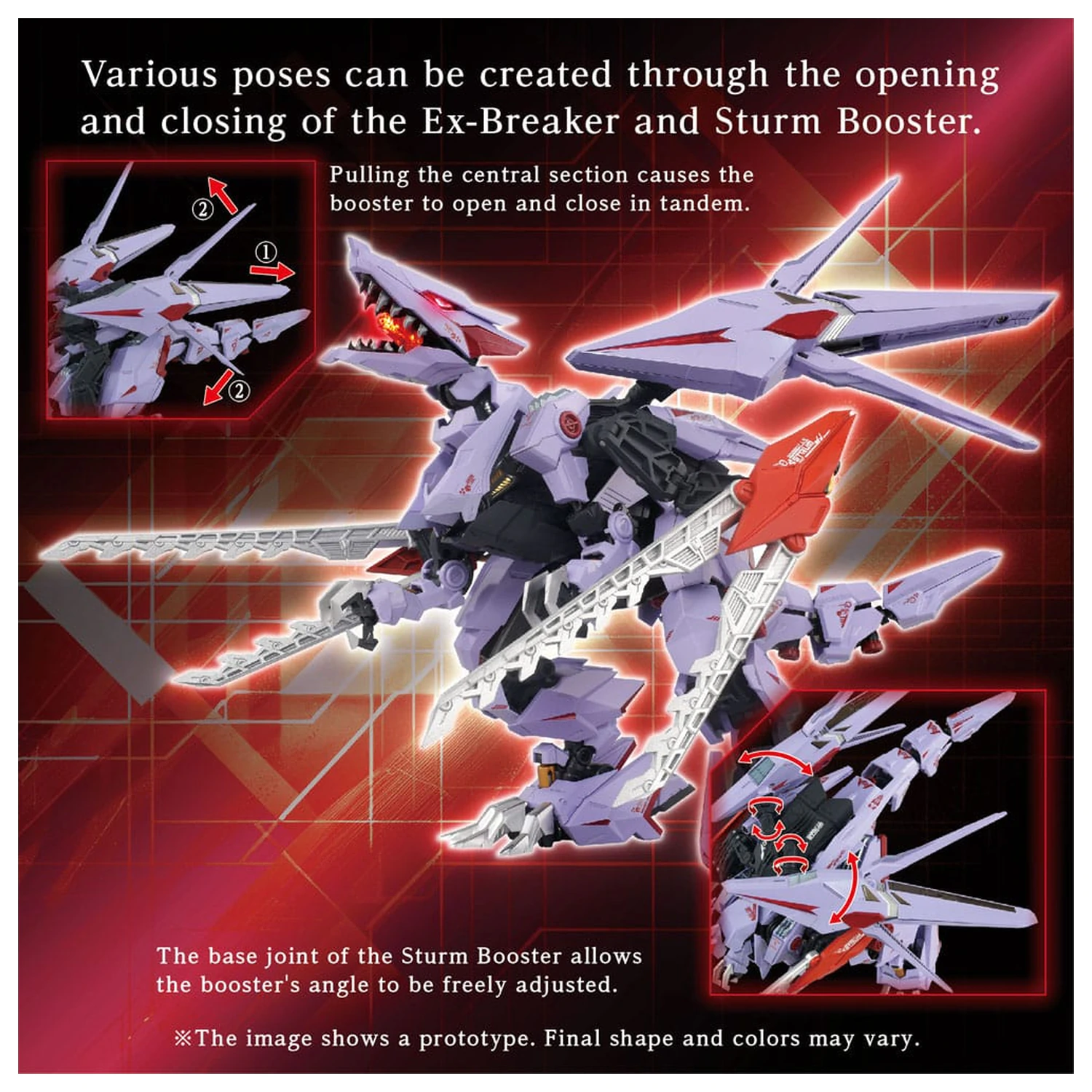 Zoids Kit de modelare Set de accesorii AM-Z01CP Berserk Fury Sturm & Jagd Unit poza produsului