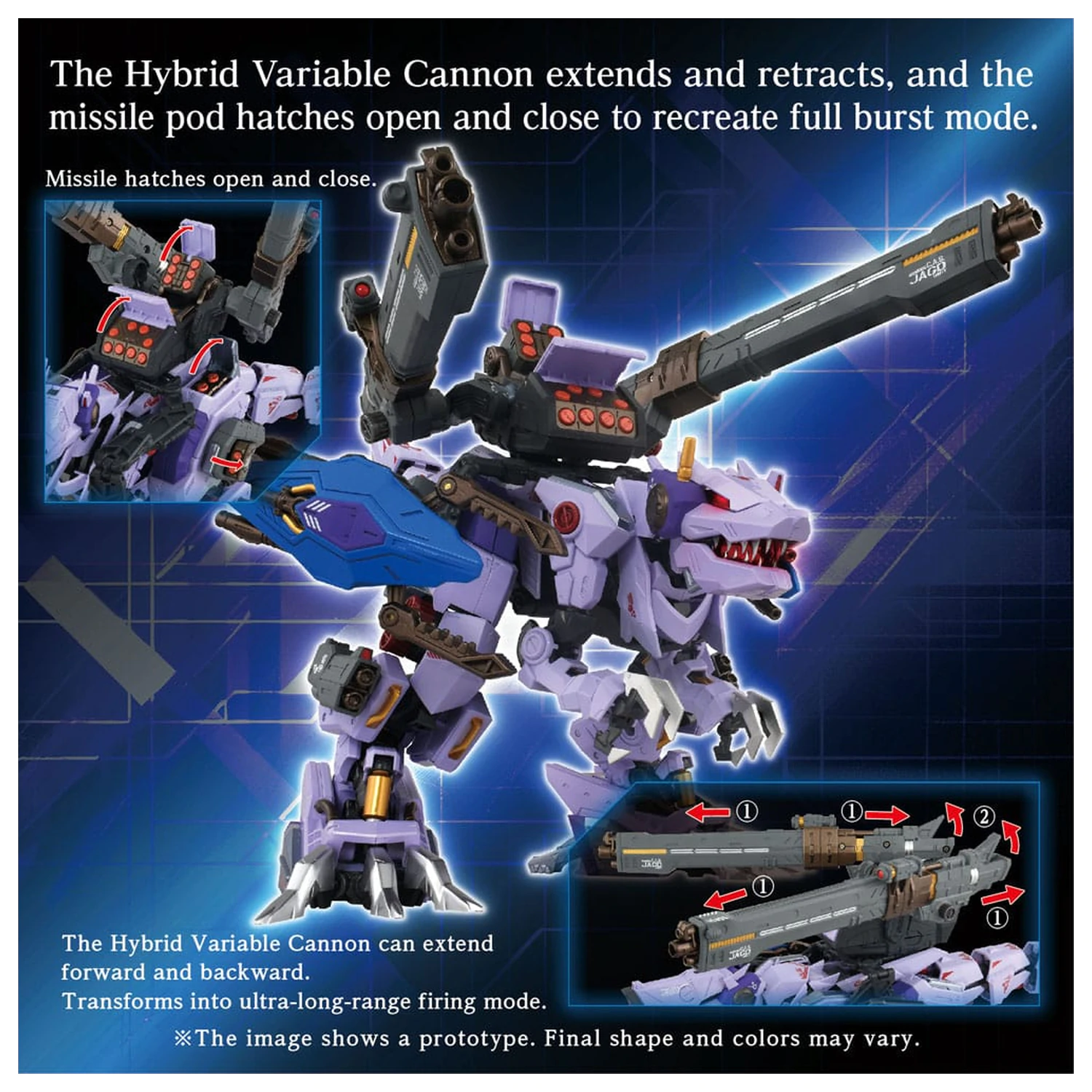 Zoids Kit de modelare Set de accesorii AM-Z01CP Berserk Fury Sturm & Jagd Unit poza produsului