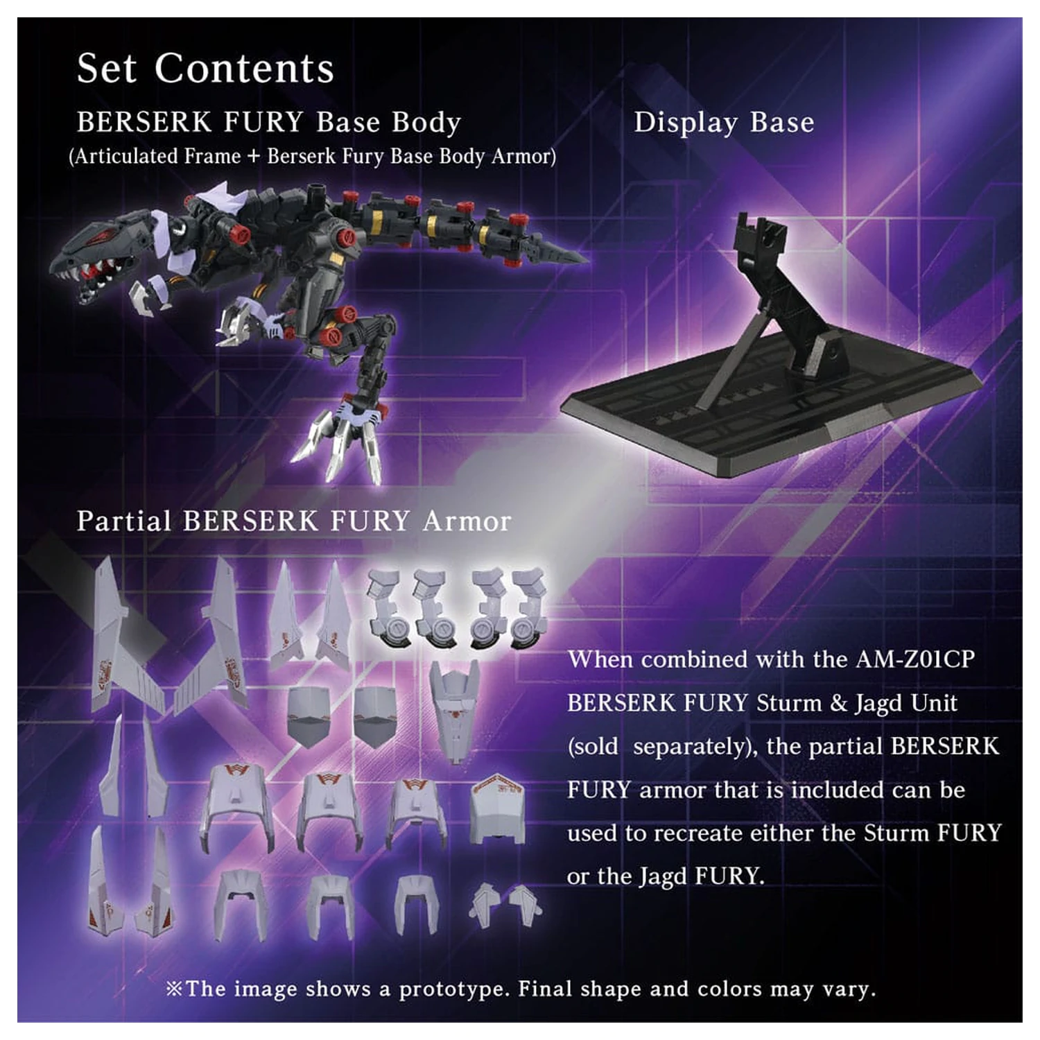 Zoids Plastic Model Kit AM-Z01EX Berserk Fury (Elementary Body) poza produsului