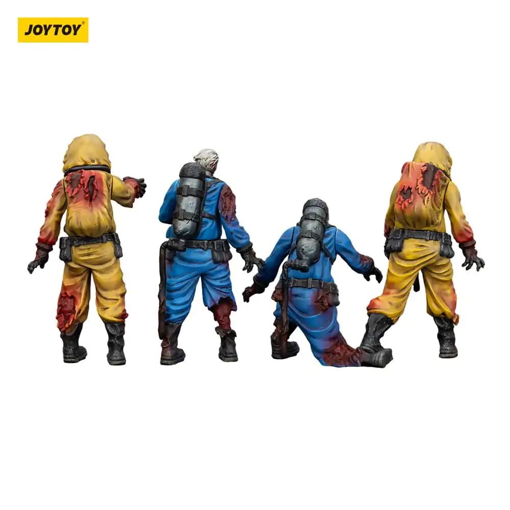 Zombie Dark Source Action Figures set de 4 Laborator Biochimic Team 8 cm poza produsului