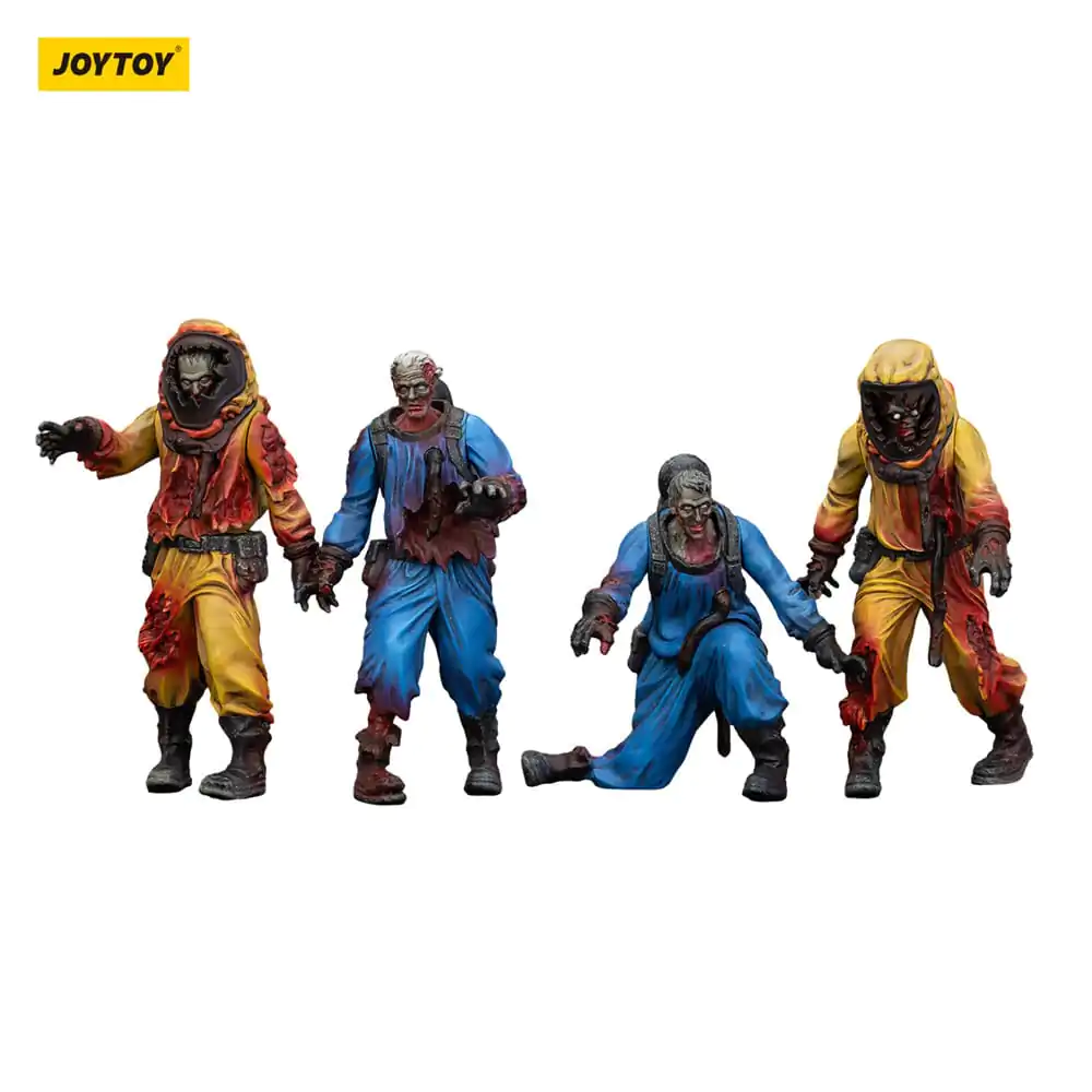 Zombie Dark Source Action Figures set de 4 Laborator Biochimic Team 8 cm poza produsului