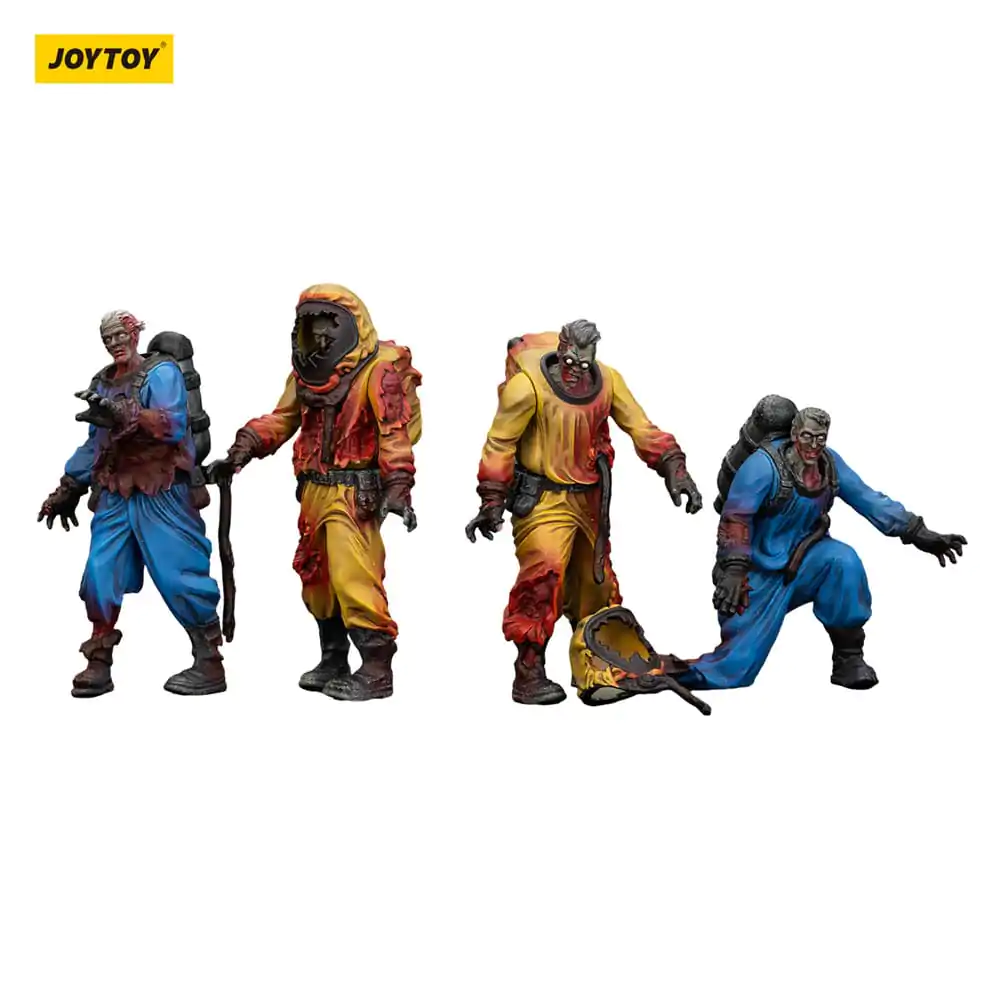 Zombie Dark Source Action Figures set de 4 Laborator Biochimic Team 8 cm poza produsului
