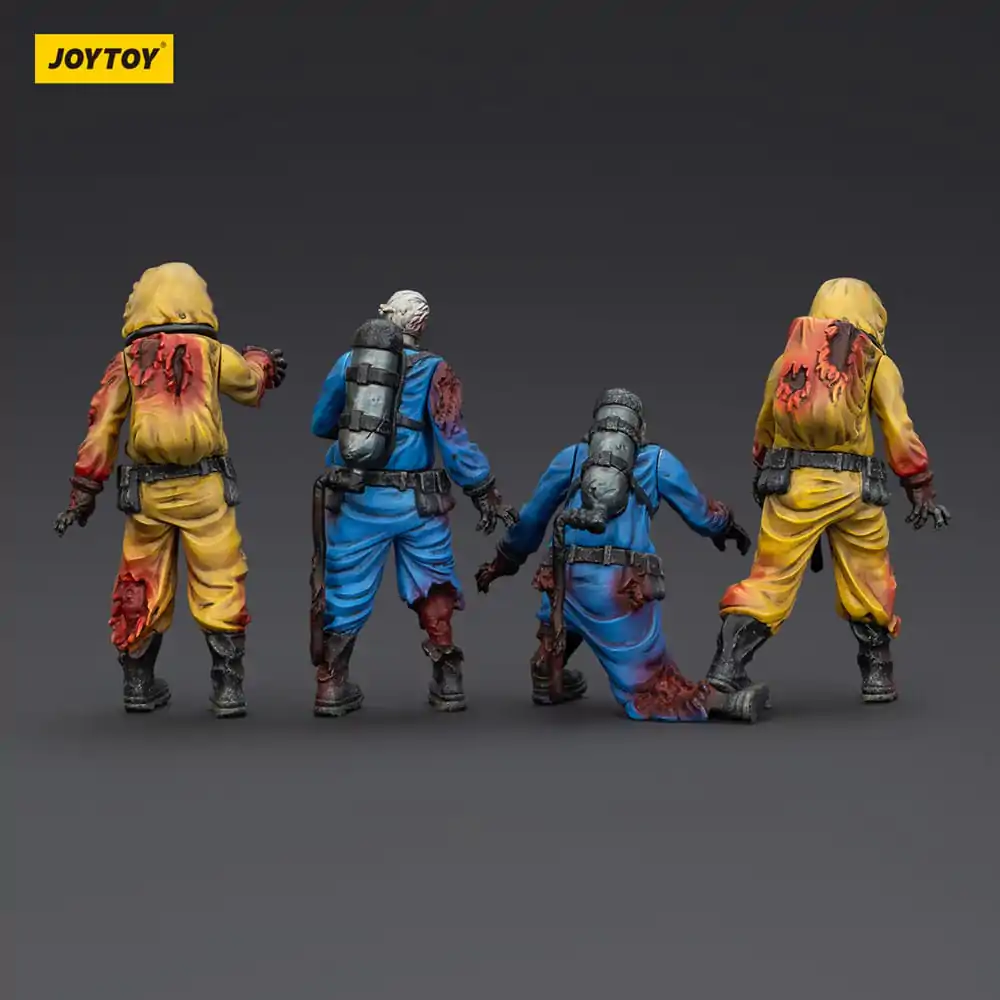 Zombie Dark Source Action Figures set de 4 Laborator Biochimic Team 8 cm poza produsului