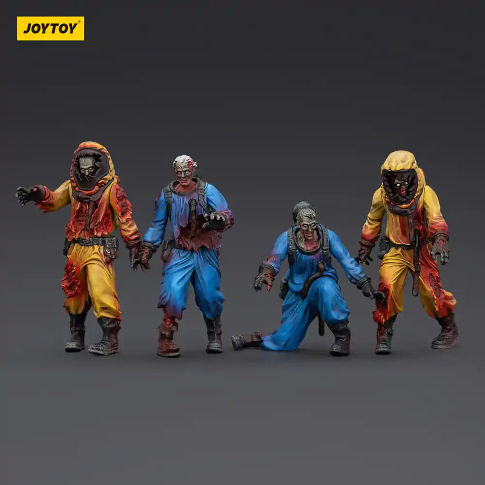 Zombie Dark Source Action Figures set de 4 Laborator Biochimic Team 8 cm poza produsului