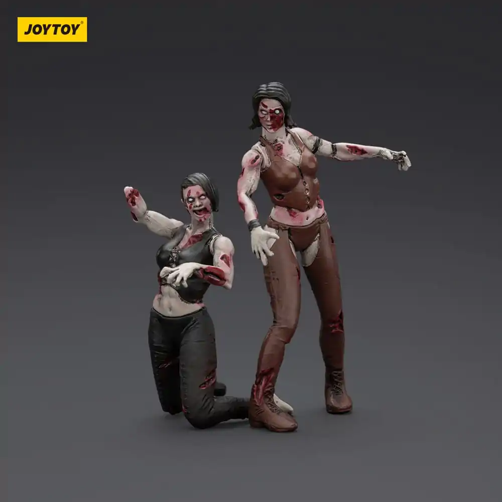 Zombie Dark Source Action Figures set de 2 luptătoare 8 cm poza produsului