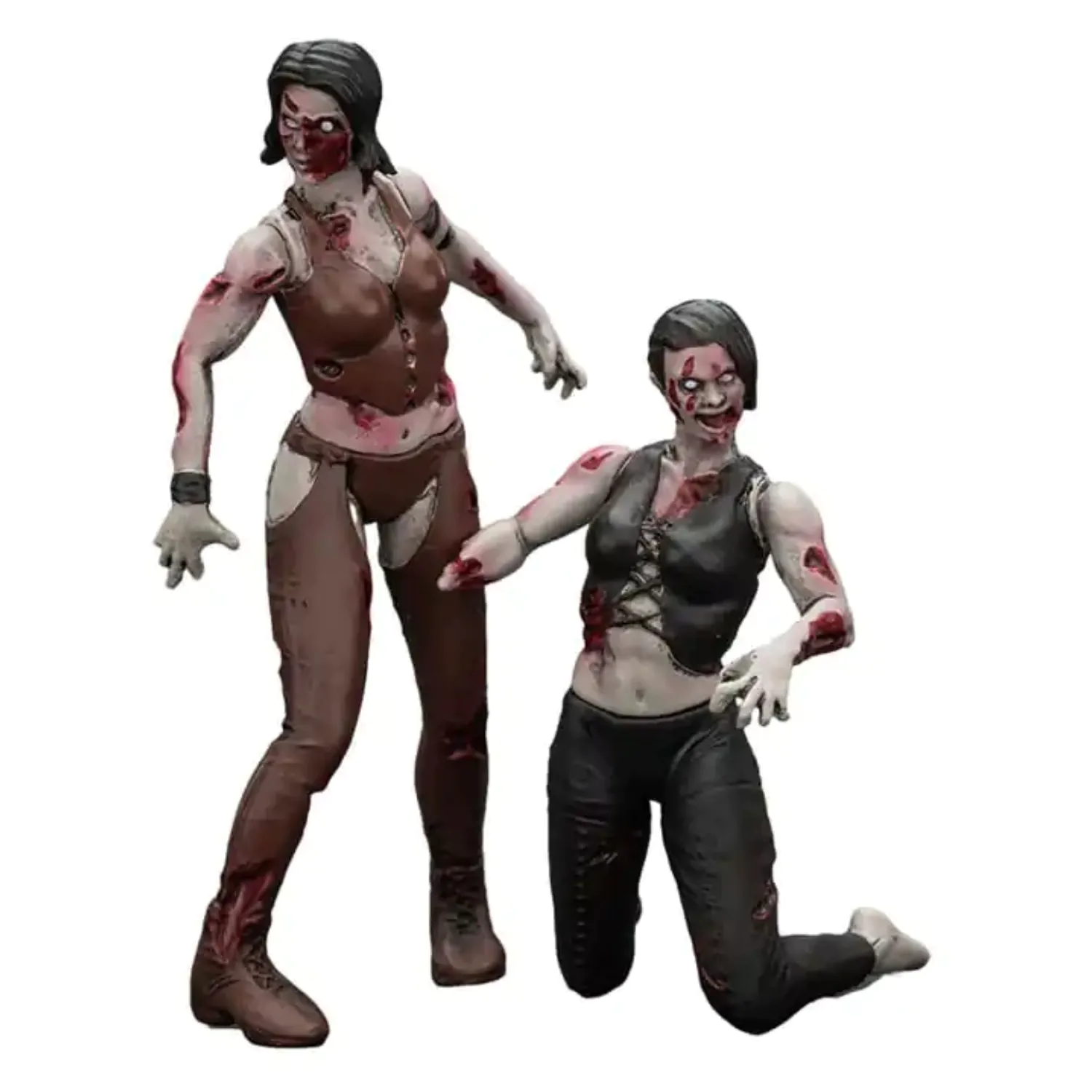 Zombie Dark Source Action Figures set de 2 luptătoare 8 cm poza produsului