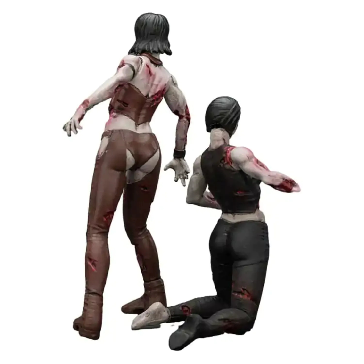 Zombie Dark Source Action Figures set de 2 luptătoare 8 cm poza produsului