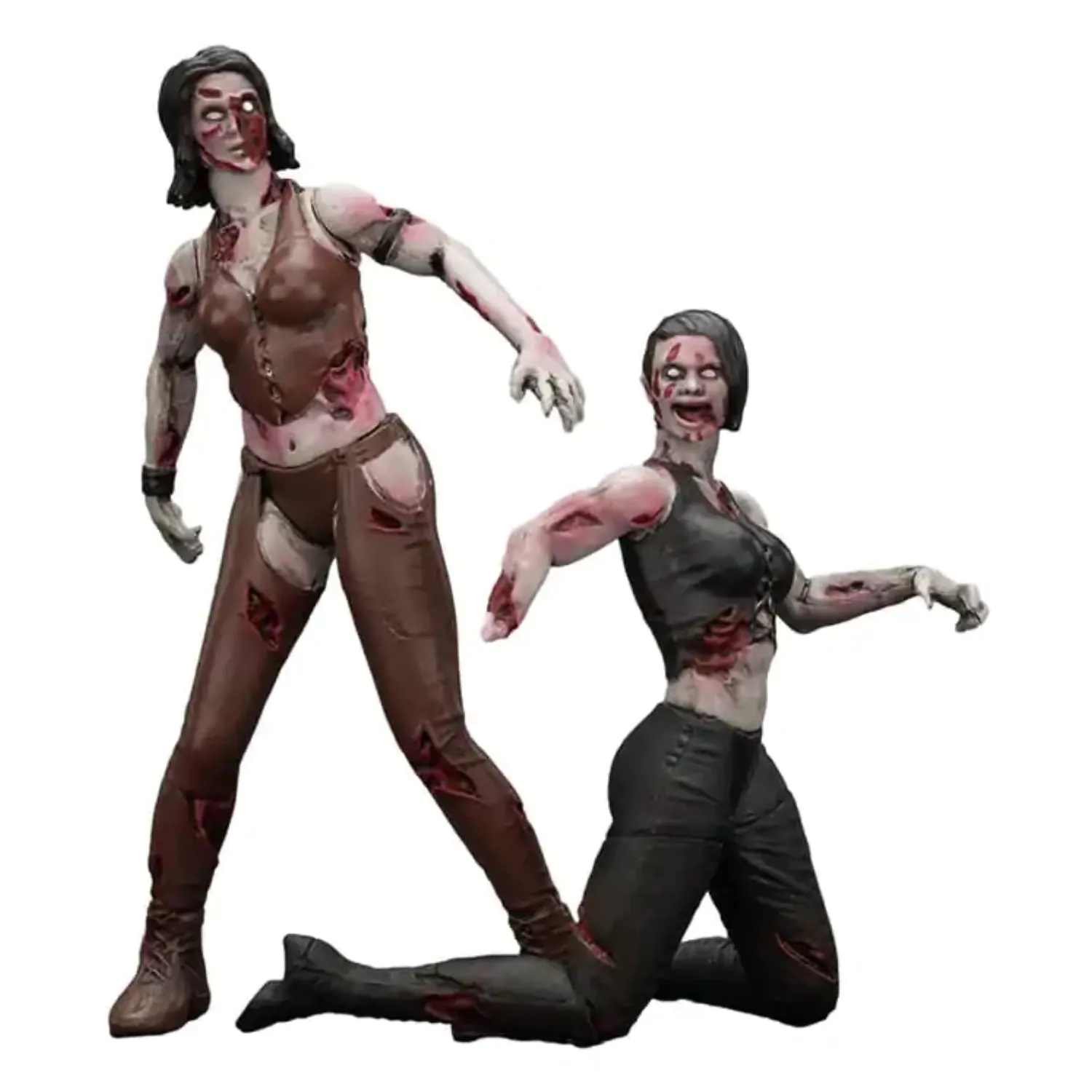 Zombie Dark Source Action Figures set de 2 luptătoare 8 cm poza produsului