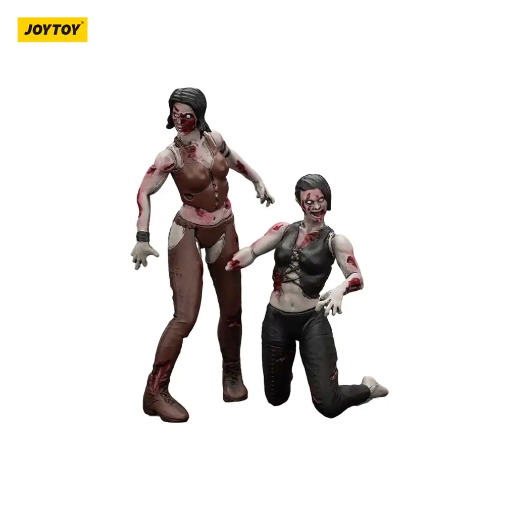 Zombie Dark Source Action Figures set de 2 luptătoare 8 cm poza produsului
