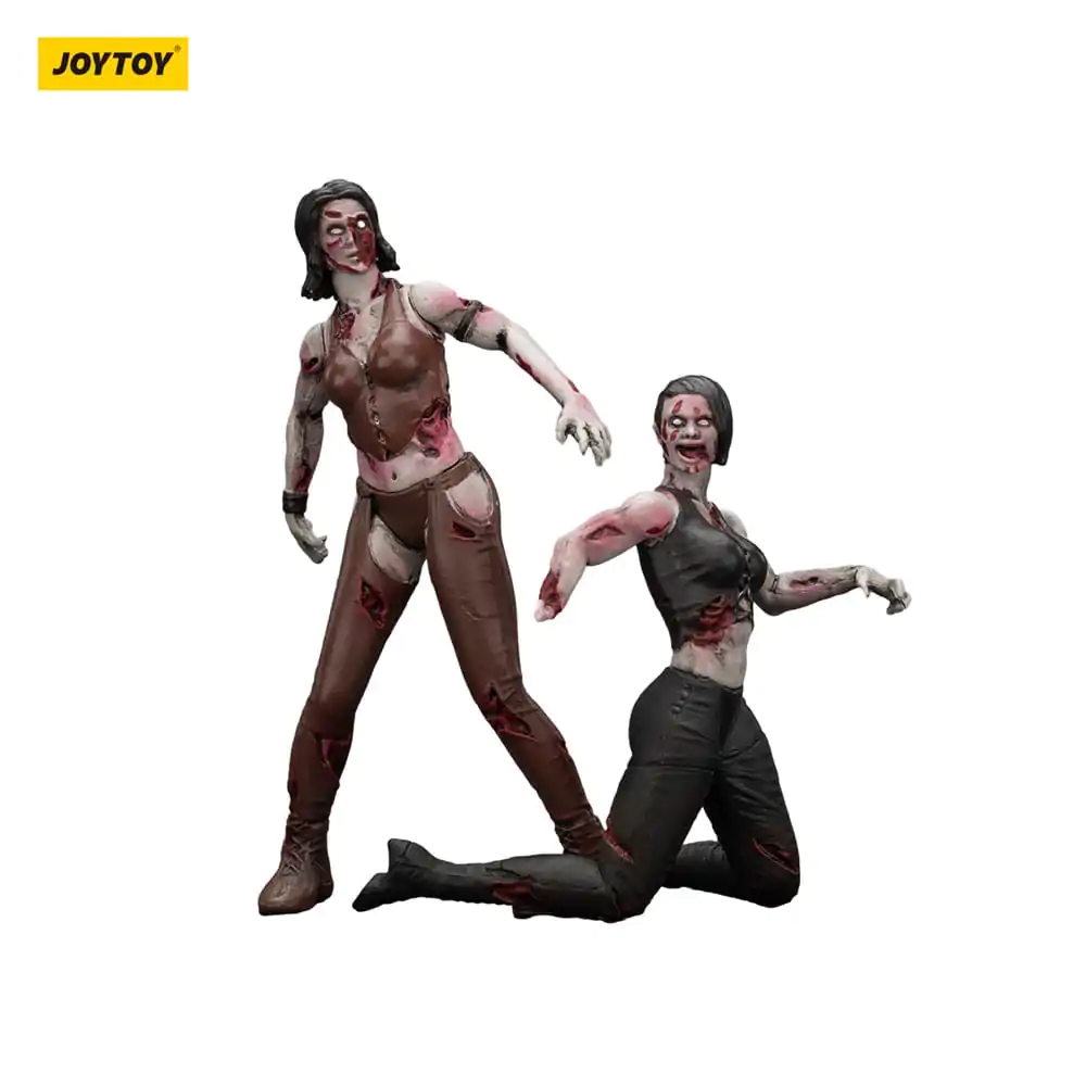 Zombie Dark Source Action Figures set de 2 luptătoare 8 cm poza produsului