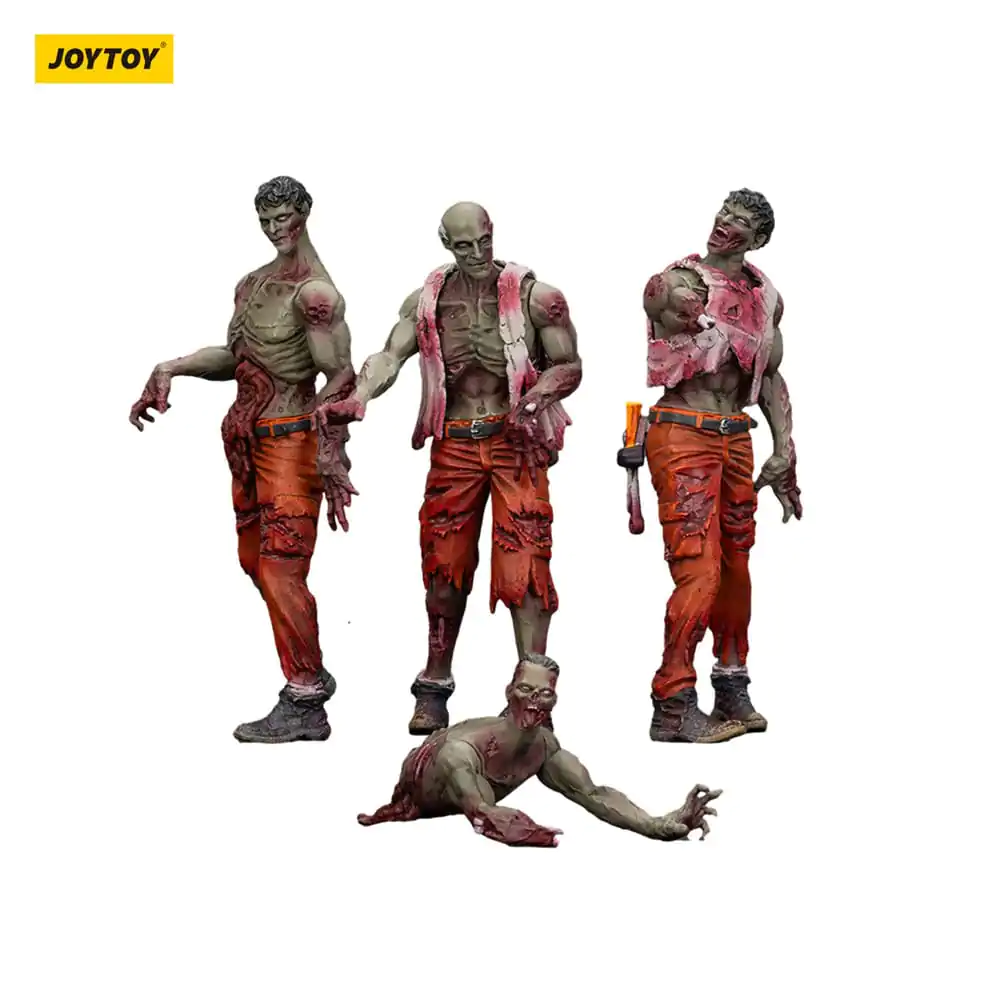 Zombie Dark Source Figurine de Acțiune Pachet de 4 Echipa Mecanică 8 cm poza produsului