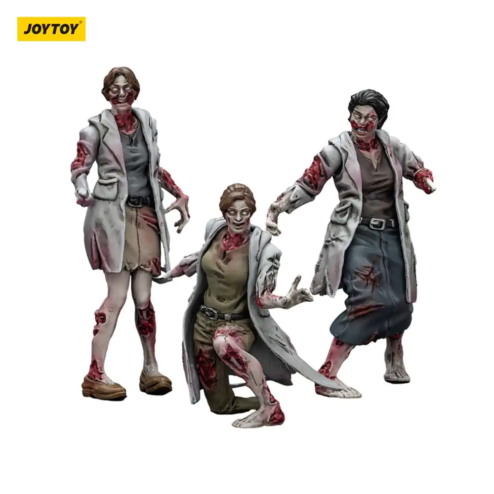 Zombie Dark Source Action Figures Set 3 Figurine Medici 8 cm poza produsului