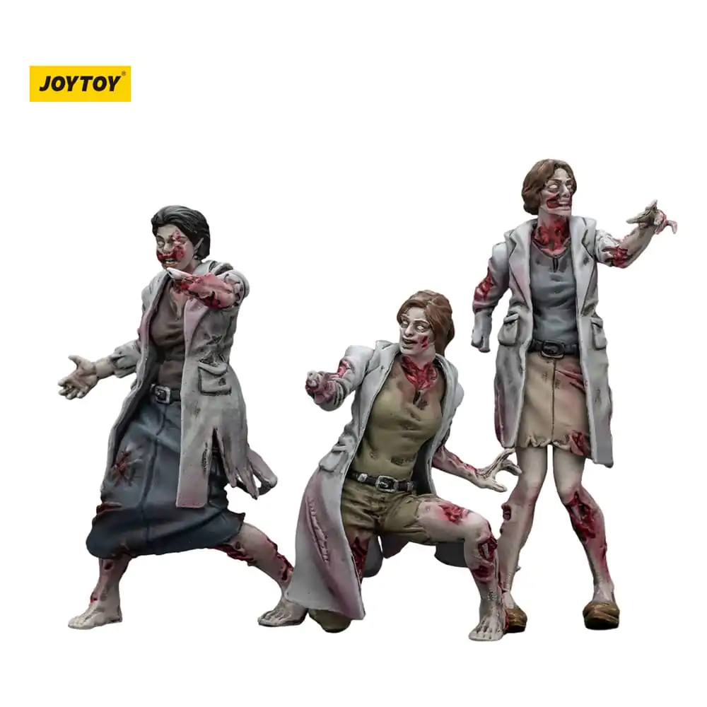 Zombie Dark Source Action Figures Set 3 Figurine Medici 8 cm poza produsului