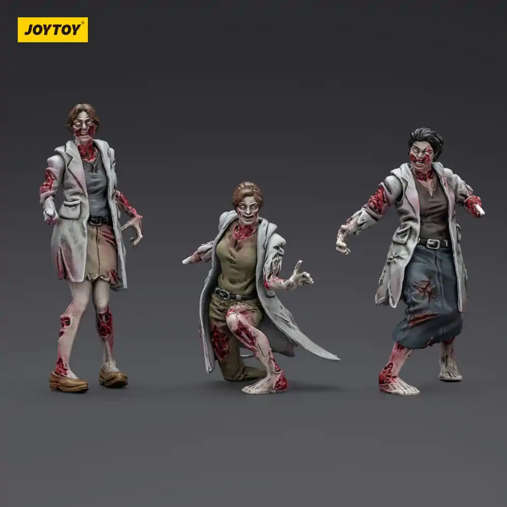 Zombie Dark Source Action Figures Set 3 Figurine Medici 8 cm poza produsului