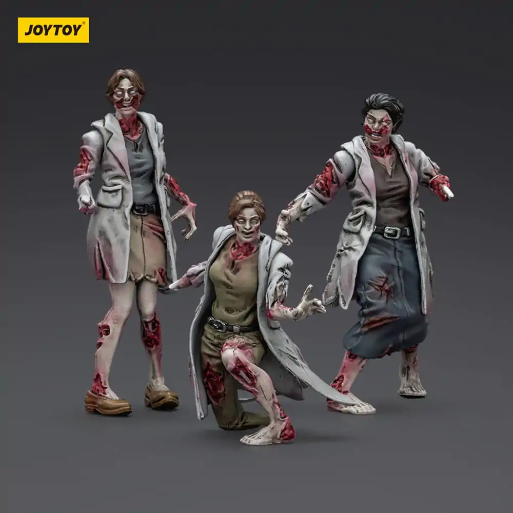 Zombie Dark Source Action Figures Set 3 Figurine Medici 8 cm poza produsului